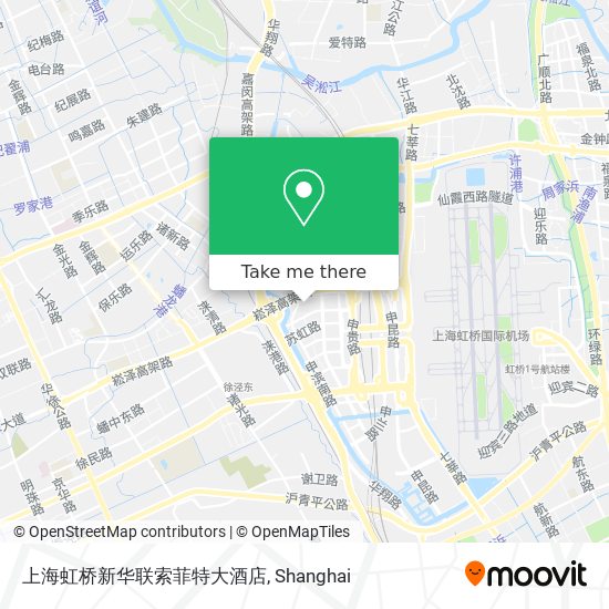 上海虹桥新华联索菲特大酒店 map