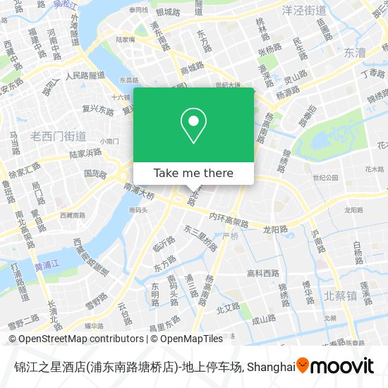 锦江之星酒店(浦东南路塘桥店)-地上停车场 map