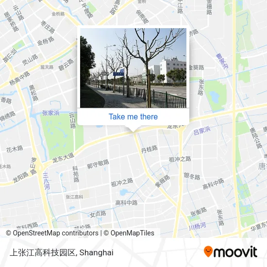 上张江高科技园区 map