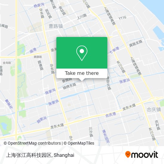 上海张江高科技园区 map