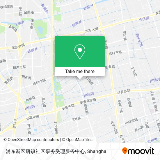 浦东新区唐镇社区事务受理服务中心 map