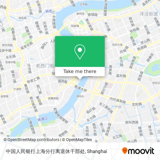 中国人民银行上海分行离退休干部处 map