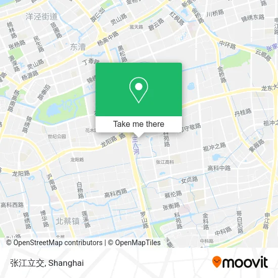张江立交 map