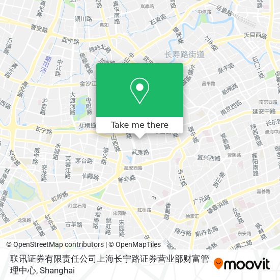 联讯证券有限责任公司上海长宁路证券营业部财富管理中心 map