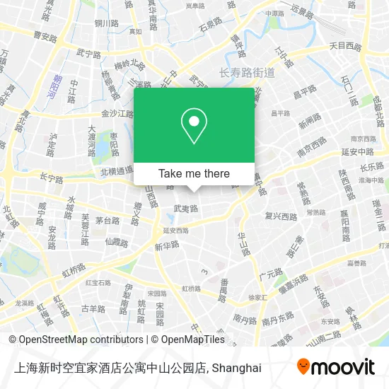上海新时空宜家酒店公寓中山公园店 map