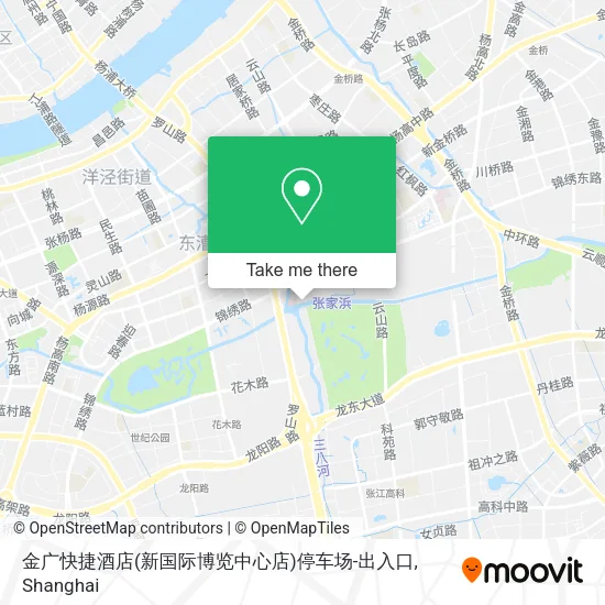 金广快捷酒店(新国际博览中心店)停车场-出入口 map