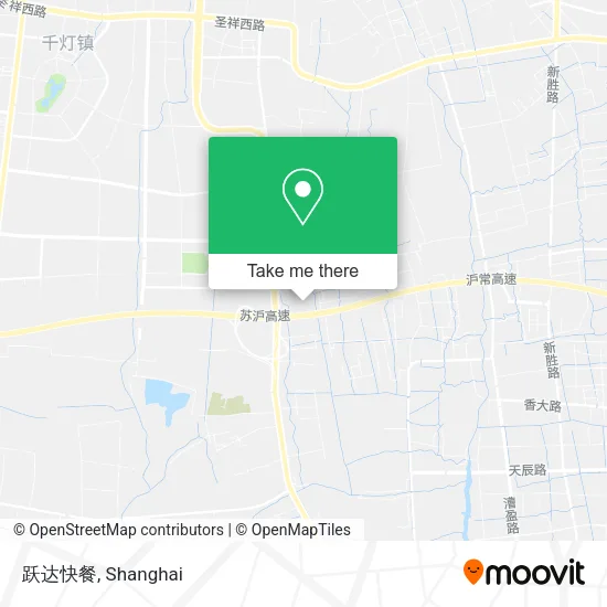 跃达快餐 map