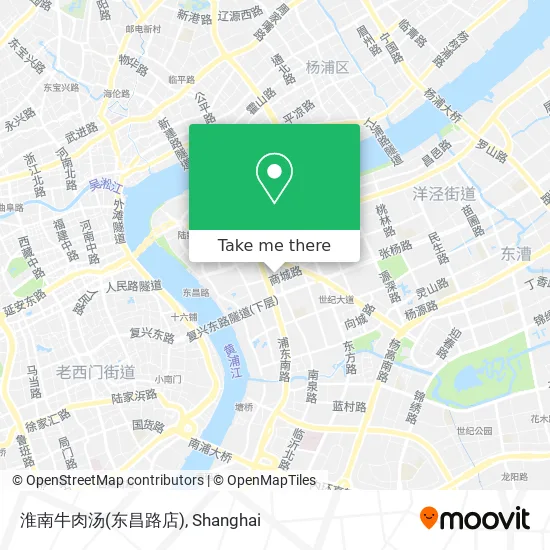 淮南牛肉汤(东昌路店) map