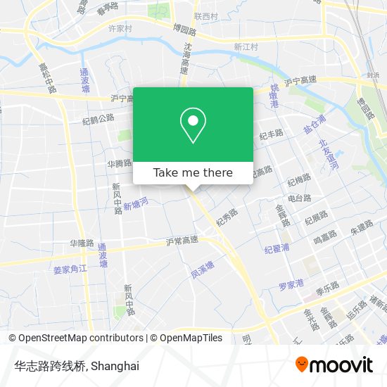 华志路跨线桥 map