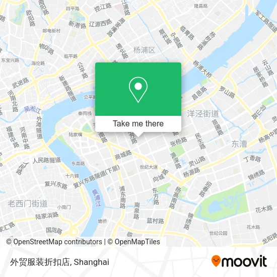 外贸服装折扣店 map