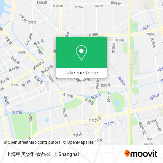 上海申美饮料食品公司 map
