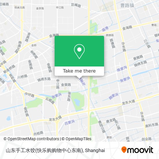 山东手工水饺(快乐购购物中心东南) map