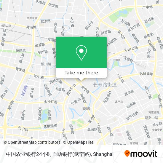 中国农业银行24小时自助银行(武宁路) map
