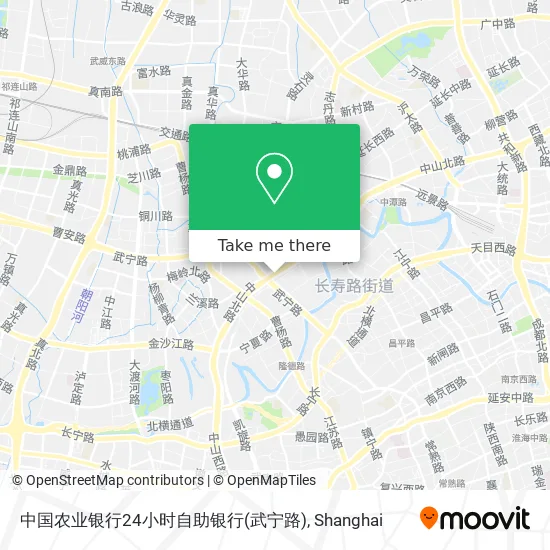 中国农业银行24小时自助银行(武宁路) map