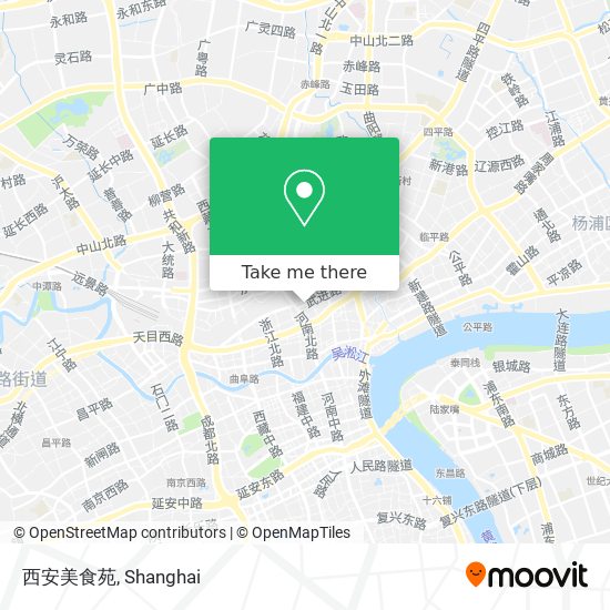 西安美食苑 map