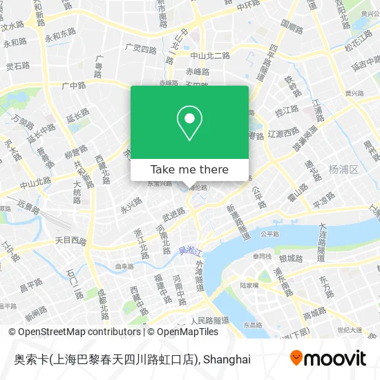 奥索卡(上海巴黎春天四川路虹口店) map