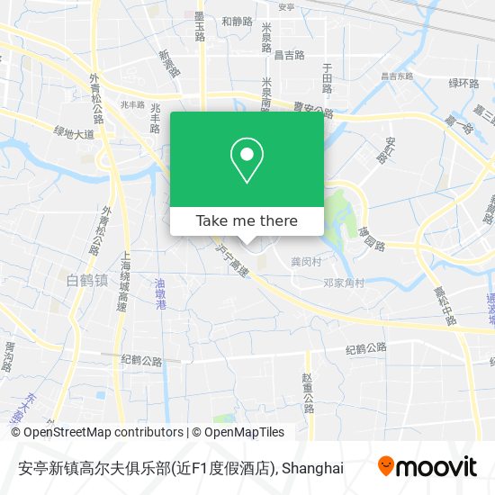 安亭新镇高尔夫俱乐部(近F1度假酒店) map