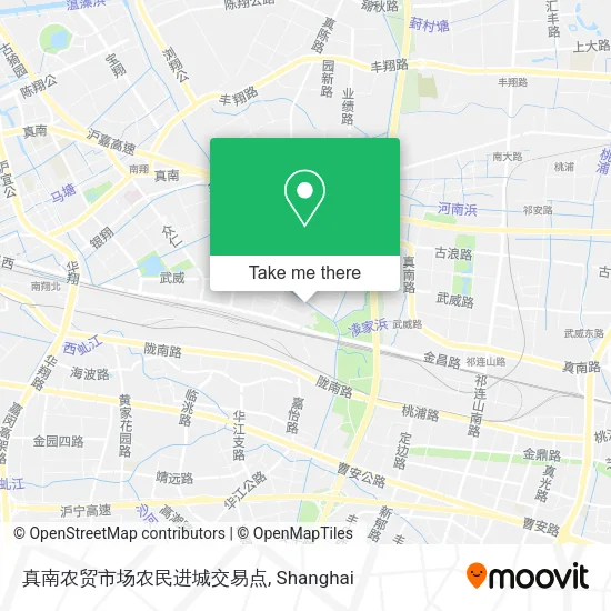 真南农贸市场农民进城交易点 map