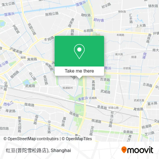 红豆(普陀雪松路店) map