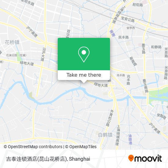 吉泰连锁酒店(昆山花桥店) map