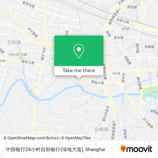 中国银行24小时自助银行(绿地大道) map