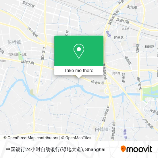 中国银行24小时自助银行(绿地大道) map