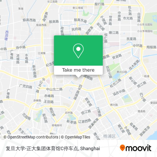 复旦大学-正大集团体育馆C停车点 map