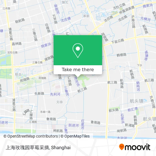 上海玫瑰园草莓采摘 map