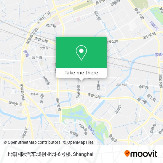 上海国际汽车城创业园-6号楼 map