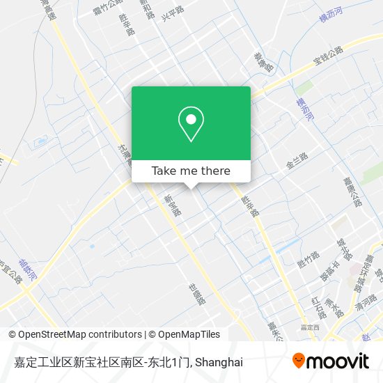 嘉定工业区新宝社区南区-东北1门 map