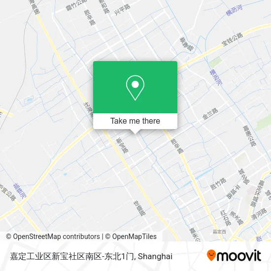 嘉定工业区新宝社区南区-东北1门 map