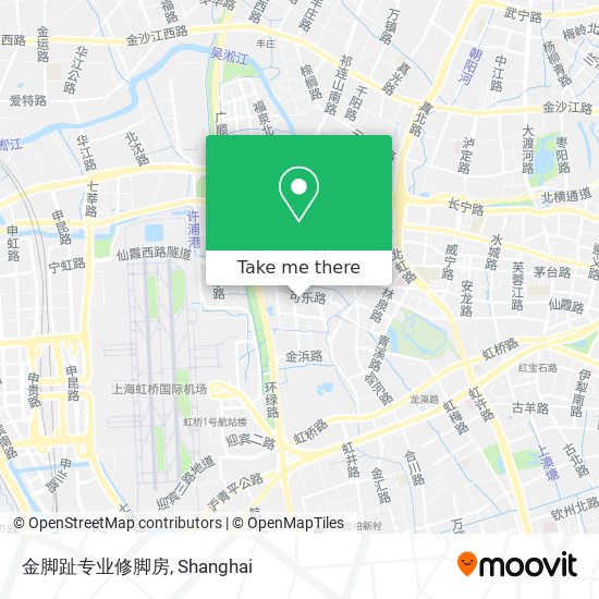 金脚趾专业修脚房 map