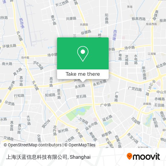 上海沃蓝信息科技有限公司 map