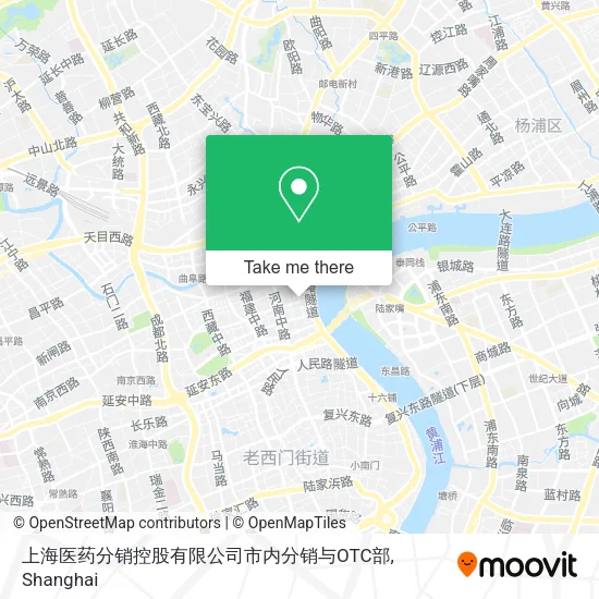 上海医药分销控股有限公司市内分销与OTC部 map