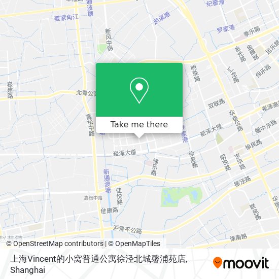 上海Vincent的小窝普通公寓徐泾北城馨浦苑店 map