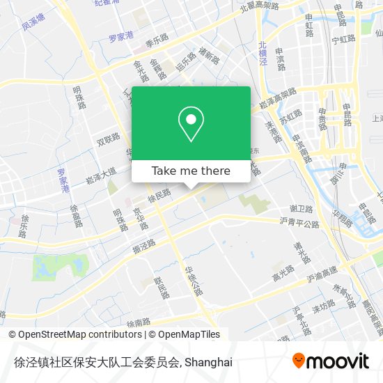 徐泾镇社区保安大队工会委员会 map