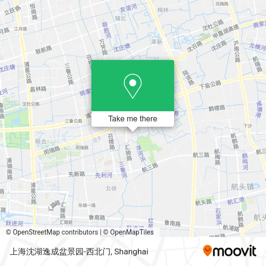 上海沈湖逸成盆景园-西北门 map