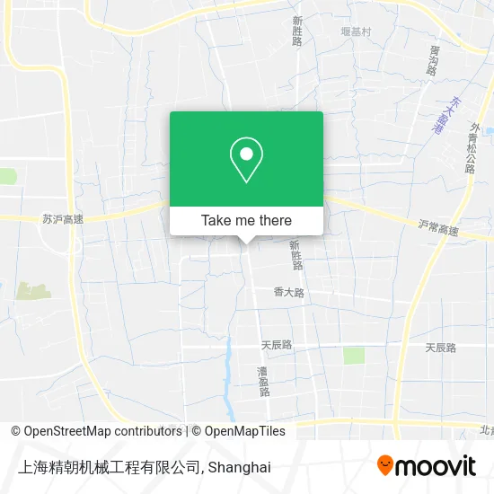 上海精朝机械工程有限公司 map
