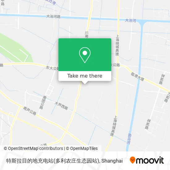 特斯拉目的地充电站(多利农庄生态园站) map