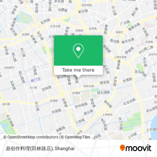 鼎创作料理(田林路店) map