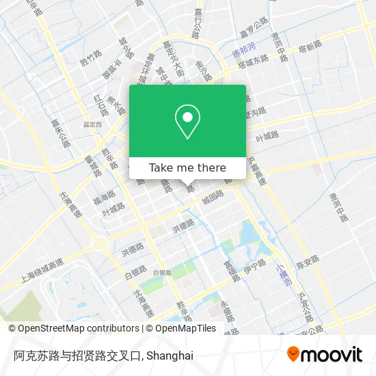 阿克苏路与招贤路交叉口 map