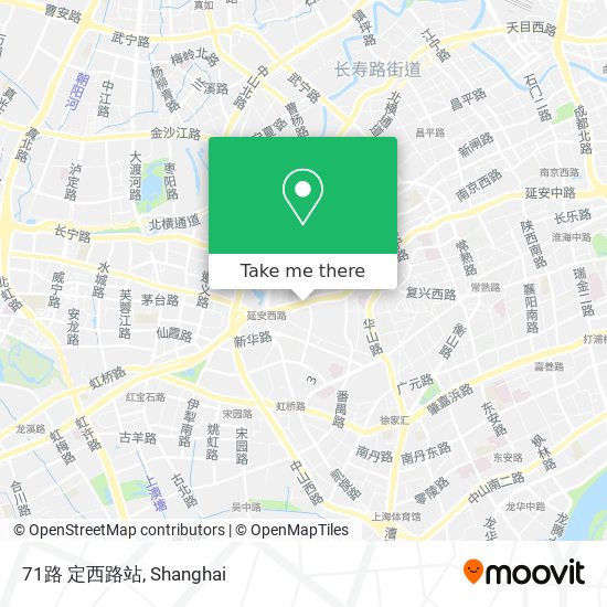 71路 定西路站 map