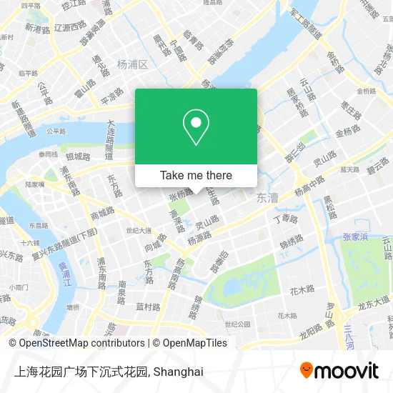 上海花园广场下沉式花园 map