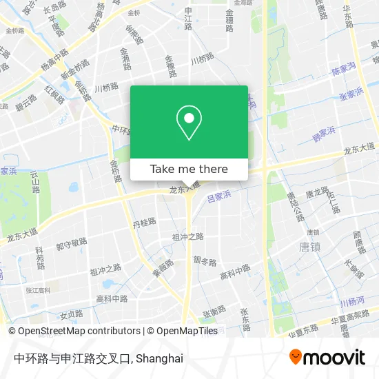 中环路与申江路交叉口 map