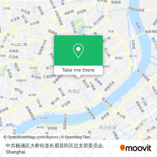 中共杨浦区大桥街道长眉居民区总支部委员会 map