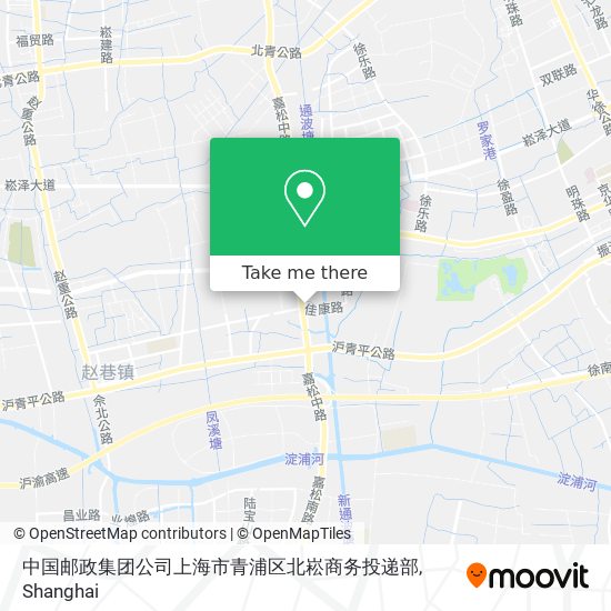 中国邮政集团公司上海市青浦区北崧商务投递部 map