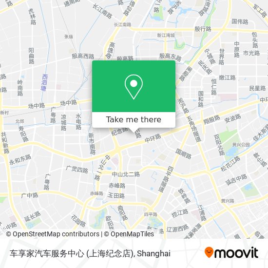 车享家汽车服务中心 (上海纪念店) map