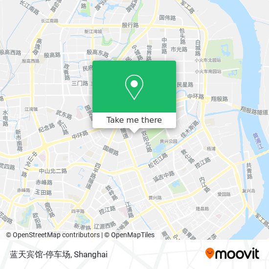 蓝天宾馆-停车场 map