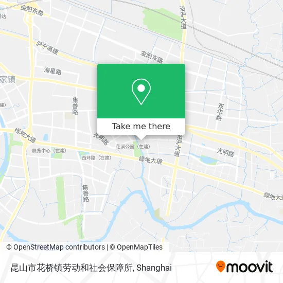 昆山市花桥镇劳动和社会保障所 map