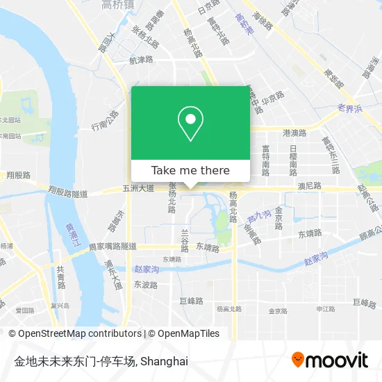 金地未未来东门-停车场 map